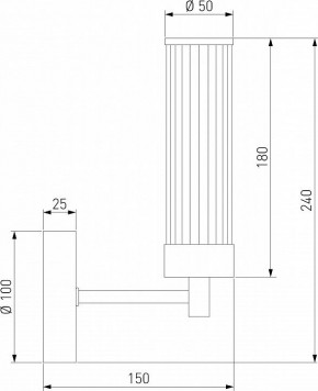 Бра Eurosvet Oriens 60166/1 латунь в Верхней Салде - verhnyaya-salda.mebel24.online | фото 2