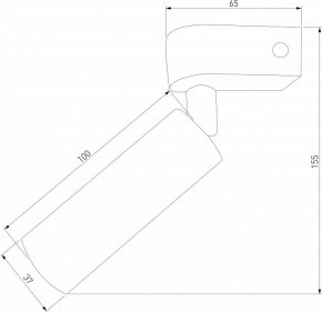 Бра Eurosvet Pitch 20143/1 LED черный в Верхней Салде - verhnyaya-salda.mebel24.online | фото 2
