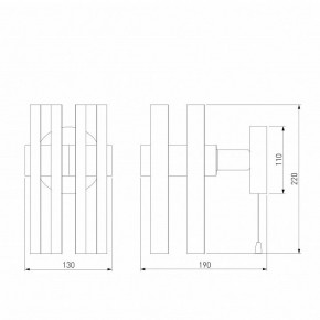 Бра Eurosvet Spada 70116/1 черный в Верхней Салде - verhnyaya-salda.mebel24.online | фото 4