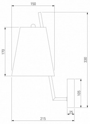 Бра Eurosvet Topanga 60173/1 латунь в Верхней Салде - verhnyaya-salda.mebel24.online | фото 5