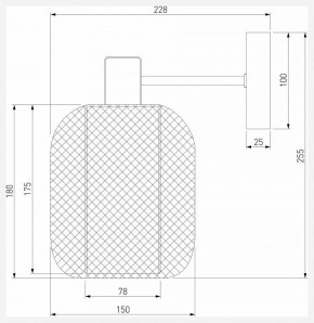 Бра Eurosvet Voile 30191/1 черный в Верхней Салде - verhnyaya-salda.mebel24.online | фото 4