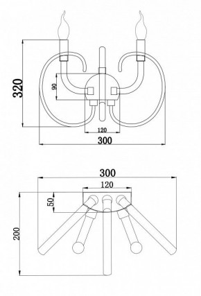 Бра Maytoni Atlanta MOD051WL-02TR в Верхней Салде - verhnyaya-salda.mebel24.online | фото 3