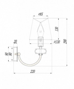 Бра Maytoni Roma ARM006WL-01G в Верхней Салде - verhnyaya-salda.mebel24.online | фото 3