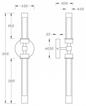 Бра Maytoni Stelo MOD116WL-L7BS3K в Верхней Салде - verhnyaya-salda.mebel24.online | фото 3