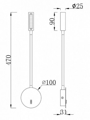 Бра Maytoni Stem C035WL-L3B3K в Верхней Салде - verhnyaya-salda.mebel24.online | фото 7