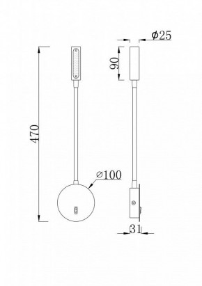 Бра Maytoni Stem C035WL-L3W3K в Верхней Салде - verhnyaya-salda.mebel24.online | фото 6