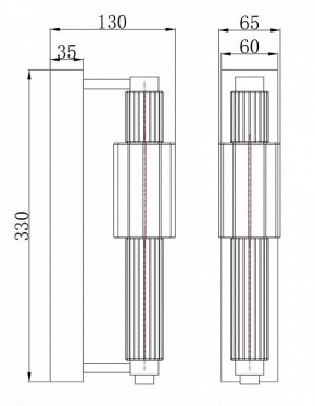 Бра Maytoni Verticale MOD308WL-L9CH3K в Верхней Салде - verhnyaya-salda.mebel24.online | фото 3
