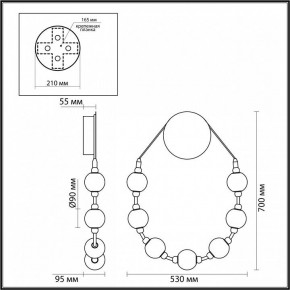 Бра Odeon Light Crystal 5007/25WL в Верхней Салде - verhnyaya-salda.mebel24.online | фото 4