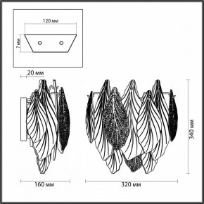 Бра Odeon Light Lace 5052/3W в Верхней Салде - verhnyaya-salda.mebel24.online | фото 4