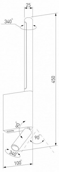 Бра с подсветкой Elektrostandard Sarca a066401 в Верхней Салде - verhnyaya-salda.mebel24.online | фото 5