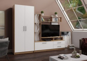 ДАРЬЯ Гостиная (Дуб Вотан/Белый глянец) в Верхней Салде - verhnyaya-salda.mebel24.online | фото