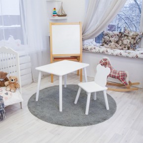 Детский комплект стол и стул «Мишка» Rolti Baby (белый/белый, массив березы/мдф) в Верхней Салде - verhnyaya-salda.mebel24.online | фото 2