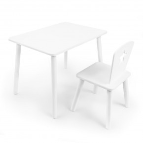 Детский комплект стол и стул «Звезда» Rolti Baby (белый/белый, массив березы/мдф) в Верхней Салде - verhnyaya-salda.mebel24.online | фото