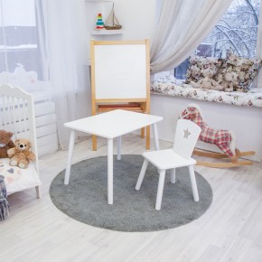 Детский комплект стол и стул «Звезда» Rolti Baby (белый/белый, массив березы/мдф) в Верхней Салде - verhnyaya-salda.mebel24.online | фото 2