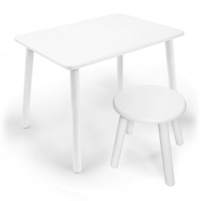 Детский комплект стол и табурет круглый Rolti Baby с накладкой Алфавит (белая столешница/белое сиденье/белые ножки) в Верхней Салде - verhnyaya-salda.mebel24.online | фото 3