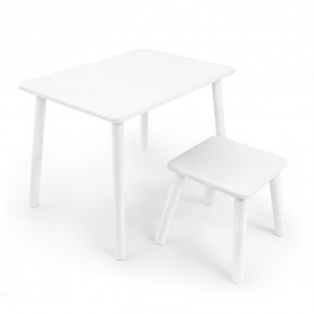 Детский комплект стол и табурет Rolti Baby (белая столешница/белое сиденье/белые ножки) в Верхней Салде - verhnyaya-salda.mebel24.online | фото