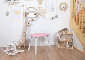 Детский стол Rolti Baby «Облачко»  (розовый/белый, массив березы/мдф) в Верхней Салде - verhnyaya-salda.mebel24.online | фото