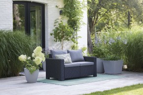 Диван Калифорния 2-х местный (California 2 Sofa), графит в Верхней Салде - verhnyaya-salda.mebel24.online | фото 1