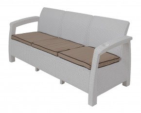 Диван Yalta Premium Sofa 3 Set (Ялта) белый (+подушки под спину) в Верхней Салде - verhnyaya-salda.mebel24.online | фото 1