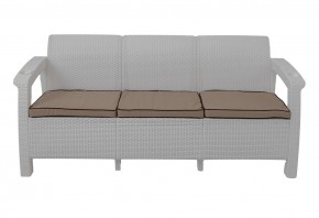 Диван Yalta Premium Sofa 3 Set (Ялта) белый (+подушки под спину) в Верхней Салде - verhnyaya-salda.mebel24.online | фото 2