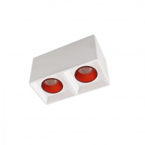 DK3085-WH+RD Светильник накладной IP 20, 10 Вт, GU5.3, LED, белый/красный, пластик в Верхней Салде - verhnyaya-salda.mebel24.online | фото 1