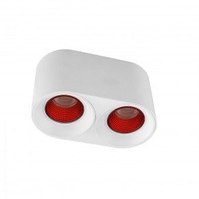 DK3096-WH+RD Светильник накладной IP 20, 10 Вт, GU5.3, LED, белый/красный, пластик в Верхней Салде - verhnyaya-salda.mebel24.online | фото 1