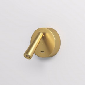 DK5072-SB Бра SHINE WALL со светодиодом, D104*H68, IP20, 3000К, 3W, RA?90, сатинированная латунь, алюминий в Верхней Салде - verhnyaya-salda.mebel24.online | фото 2