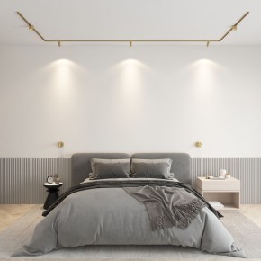 DK5072-SB Бра SHINE WALL со светодиодом, D104*H68, IP20, 3000К, 3W, RA?90, сатинированная латунь, алюминий в Верхней Салде - verhnyaya-salda.mebel24.online | фото 4