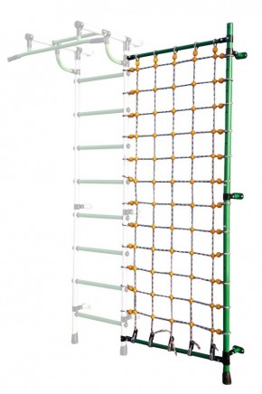 Дополнительная стойка к пристенному ДСК с сеткой для лазания, цв. зеленый в Верхней Салде - verhnyaya-salda.mebel24.online | фото