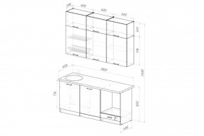 ДЮНА Кухонный гарнитур Макси 2 1800 мм в Верхней Салде - verhnyaya-salda.mebel24.online | фото 2