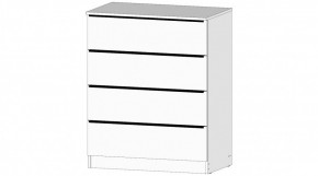 ЭЛЕГАНТ Комод 4 ящика (белый) в Верхней Салде - verhnyaya-salda.mebel24.online | фото