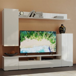 Гостиная Диаманд (белый/белый глянец) в Верхней Салде - verhnyaya-salda.mebel24.online | фото