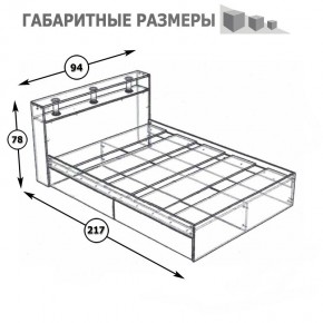 Камелия Кровать 0900, цвет венге/дуб лоредо, ШхГхВ 93,5х217х78,2 см., сп.м. 900х2000 мм., без матраса, основание есть в Верхней Салде - verhnyaya-salda.mebel24.online | фото 4