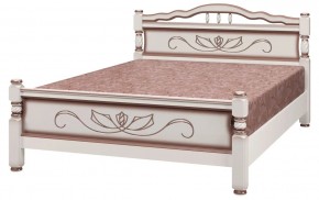 КАРИНА-5 Кровать из массива 1600 в Верхней Салде - verhnyaya-salda.mebel24.online | фото 4