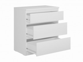 Комод КАСТОР с тремя ящиками, цвет белый в Верхней Салде - verhnyaya-salda.mebel24.online | фото 2