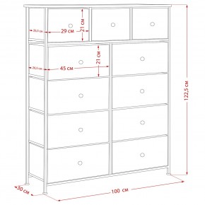 Комод Leset Линкс 11 ящиков (МДФ) в Верхней Салде - verhnyaya-salda.mebel24.online | фото 12