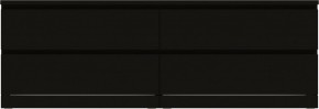 Комод Варма 4Д низкий с четырьмя выдвижными ящиками, цвет ясень черный в Верхней Салде - verhnyaya-salda.mebel24.online | фото 2