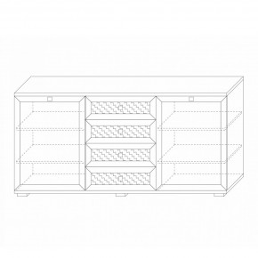 Комодино (фасады глухие) Парма Нео в Верхней Салде - verhnyaya-salda.mebel24.online | фото 2