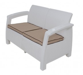 Комплект уличной мебели Yalta Premium Terrace Set (Ялта) белый (+подушки под спину) в Верхней Салде - verhnyaya-salda.mebel24.online | фото 2