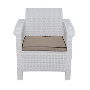 Комплект уличной мебели Yalta Premium Terrace Set (Ялта) белый (+подушки под спину) в Верхней Салде - verhnyaya-salda.mebel24.online | фото 6