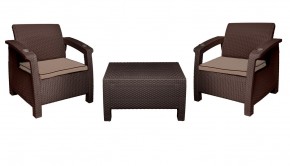 Комплект уличной мебели Yalta Premium Terrace Triple Set (Ялта) шоколадный (+подушки под спину) в Верхней Салде - verhnyaya-salda.mebel24.online | фото 7