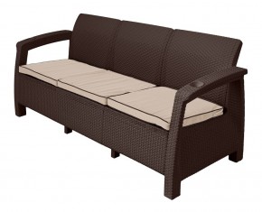 Комплект уличной мебели Yalta Terrace Triple Set (Ялта) шоколадный в Верхней Салде - verhnyaya-salda.mebel24.online | фото 2