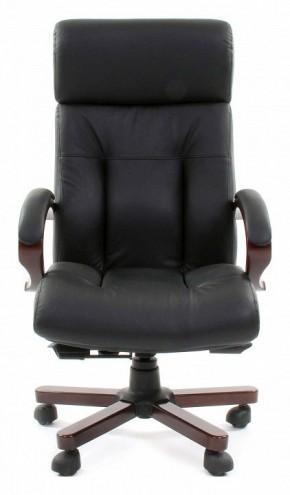 Кресло для руководителя Chairman 421 черный/орех темный, черный в Верхней Салде - verhnyaya-salda.mebel24.online | фото 2
