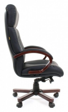 Кресло для руководителя Chairman 421 черный/орех темный, черный в Верхней Салде - verhnyaya-salda.mebel24.online | фото 3