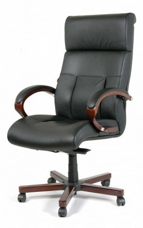 Кресло для руководителя Chairman 421 черный/орех темный, черный в Верхней Салде - verhnyaya-salda.mebel24.online | фото 7