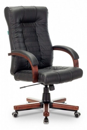 Кресло для руководителя KB-10WALNUT/B/LEATH в Верхней Салде - verhnyaya-salda.mebel24.online | фото