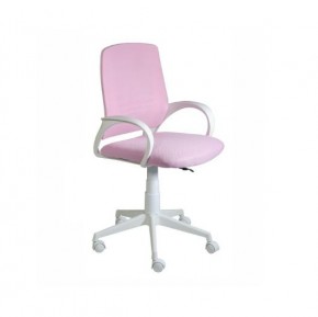 Кресло Ирис White сетка/ткань розовая в Верхней Салде - verhnyaya-salda.mebel24.online | фото