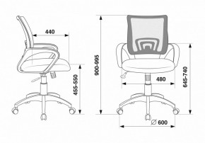 Кресло компьютерное CH-695N/R/TW-11 в Верхней Салде - verhnyaya-salda.mebel24.online | фото 12