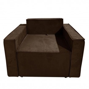 Кресло-кровать Принц КК1-ВК (велюр коричневый) в Верхней Салде - verhnyaya-salda.mebel24.online | фото
