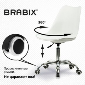 Кресло стул BRABIX "Eames MG-310 CH", хром, пластик белый, экокожа белая, 532923 в Верхней Салде - verhnyaya-salda.mebel24.online | фото 7